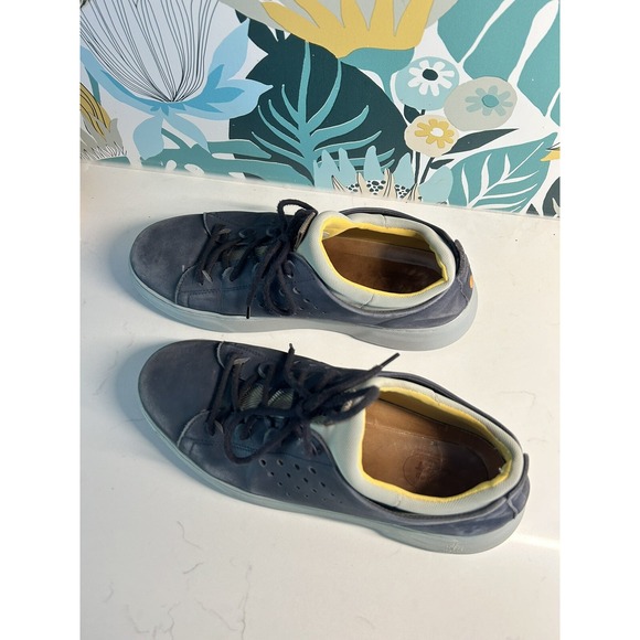 Samuel Hubbard Men's 'Flight Sport' Navy Leather Comfortable Sneakers Size 9.5 - Picture 5 of 7